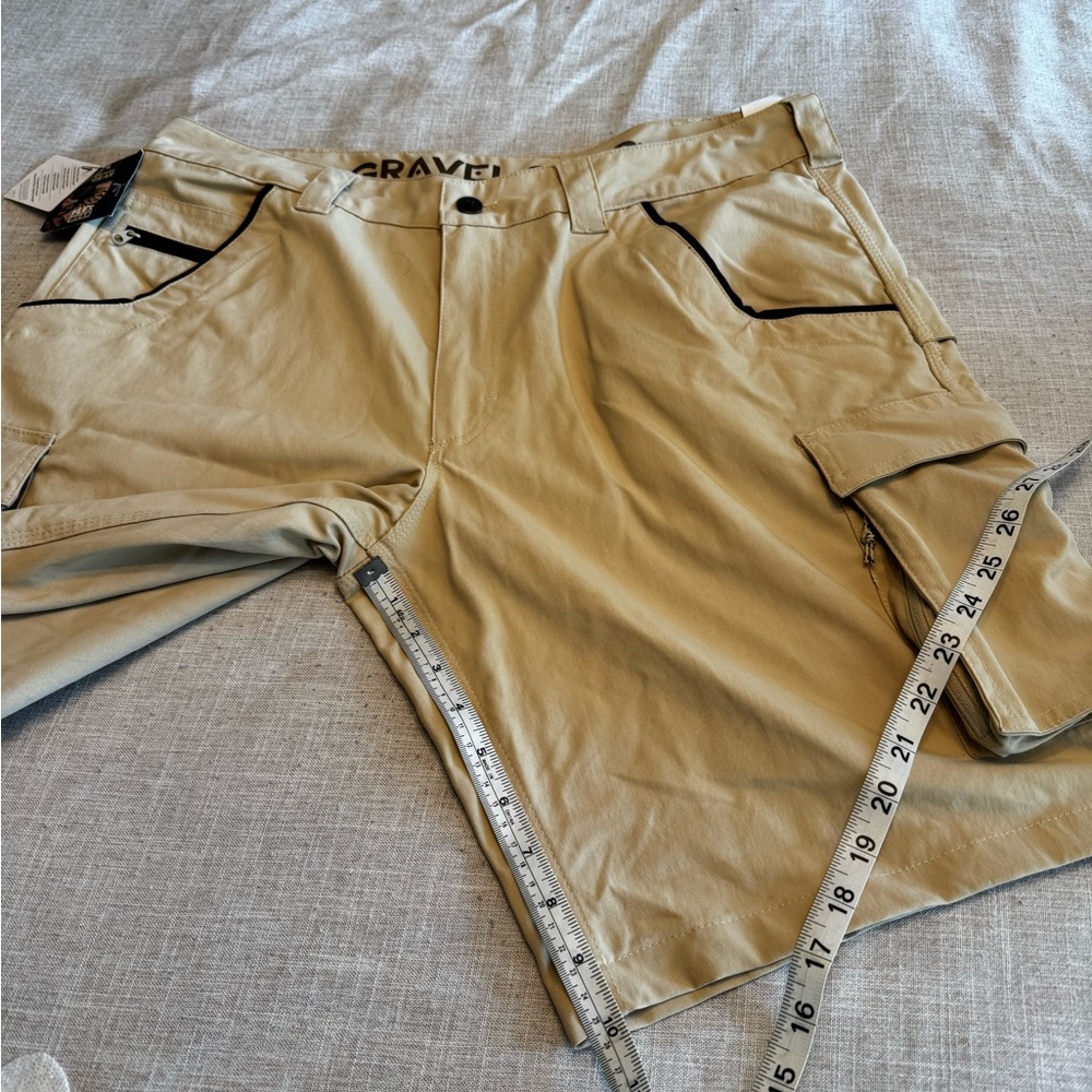 Gravel Gear Men's Khaki Cargo Shorts - Picture 2 of 4
